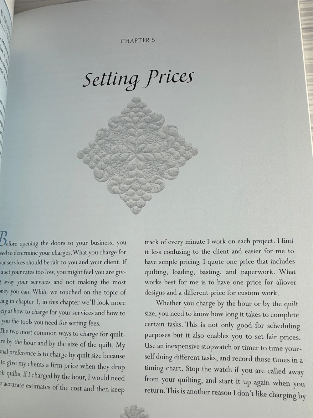 Professional Machine Quilting by Carol A. Thelen - Blue Cover